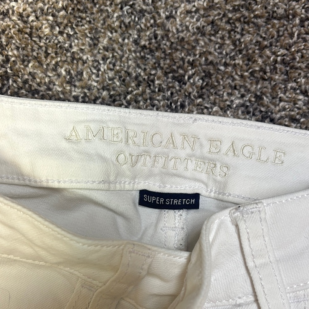 American Eagle Outfitters Off-White Super Stretch Pants - Picture 2 of 3